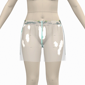 Core Sideseam Short Pressure Map