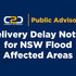 We're Thinking of You – Delivery Delay Notice for NSW Flood Affected Areas