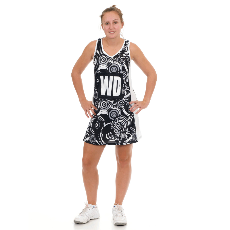 Halo Netball Dress Black/White Coast 2 Coast Sports Montenegro Halo Netball Dress Black/White Coast 2 Coast Sports Montenegro